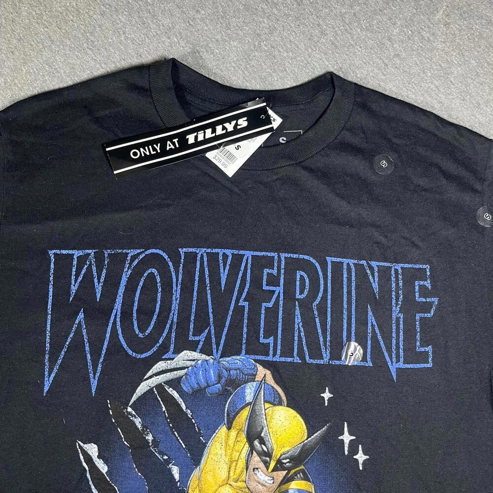 Marvel Wolverine Men’s Small Graphic T-Shirt - Black, Size Small Wolverine - Picture 3 of 5